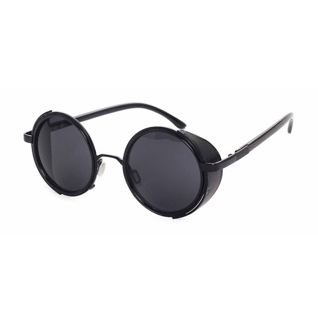 Retro Steampunk Sunglasses Men Women Round Metal Shields Sun Glasses Brand Designer Fashion Eyewear Mirror Lens UV400-Dollar Bargains Online Shopping Australia