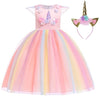 Kids Unicorn Dress for Girls Embroidery Flower Ball Gown Baby Girl Princess Dresses for Party Costumes Children Clothing-Dollar Bargains Online Shopping Australia