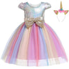 Kids Unicorn Dress for Girls Embroidery Flower Ball Gown Baby Girl Princess Dresses for Party Costumes Children Clothing-Dollar Bargains Online Shopping Australia