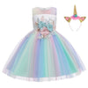 Kids Unicorn Dress for Girls Embroidery Flower Ball Gown Baby Girl Princess Dresses for Party Costumes Children Clothing-Dollar Bargains Online Shopping Australia