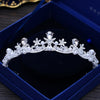 Diverse Silver Color Gold Crystal Crowns Bride tiara Fashion Queen For Wedding Crown Headpiece Wedding Hair Jewelry Accessories-Dollar Bargains Online Shopping Australia