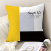 Geometric Yellow Pillowcase Decorative Cushion For Sofa DIY Printed Pillow Chair Car Cushion Christmas Home Decoration-Dollar Bargains Online Shopping Australia