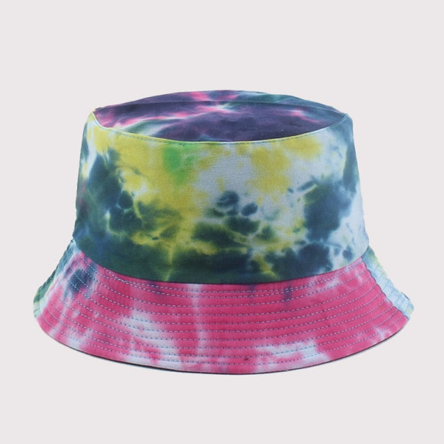 Adult Bucket Hat Fisherman Hat Reversible Fishing Hat Colourful Graffiti Bob Caps Hip Hop Creative Tie Dye Gorros Men Women-Dollar Bargains Online Shopping Australia