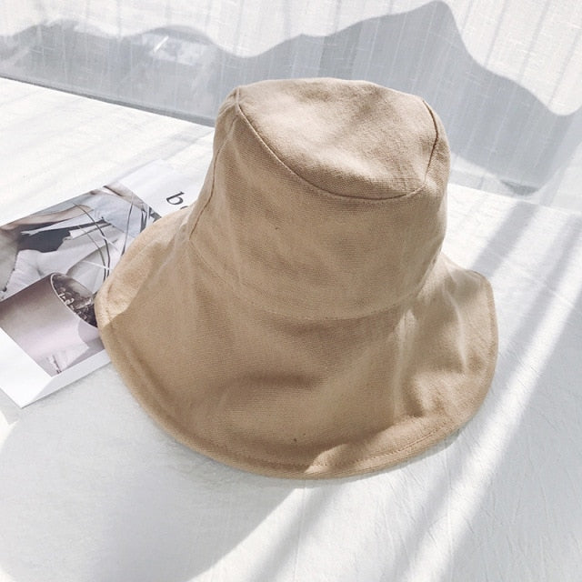 Bucket Hat Women Outdoor Summer Sun Hats Foldable Wide Brim Bucket Hats Large Sun Hats Black Beige Khaki Coffee 2020 Fashion New-Dollar Bargains Online Shopping Australia