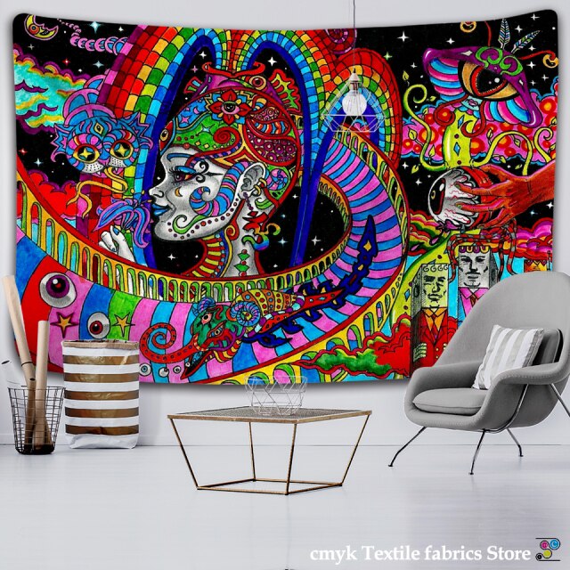 Mandela Wall hanging Tapestry psychedelic pattern yoga throw beach throw carpet Hippie Home Decor mandala Wall Tapestry Blanket-Dollar Bargains Online Shopping Australia