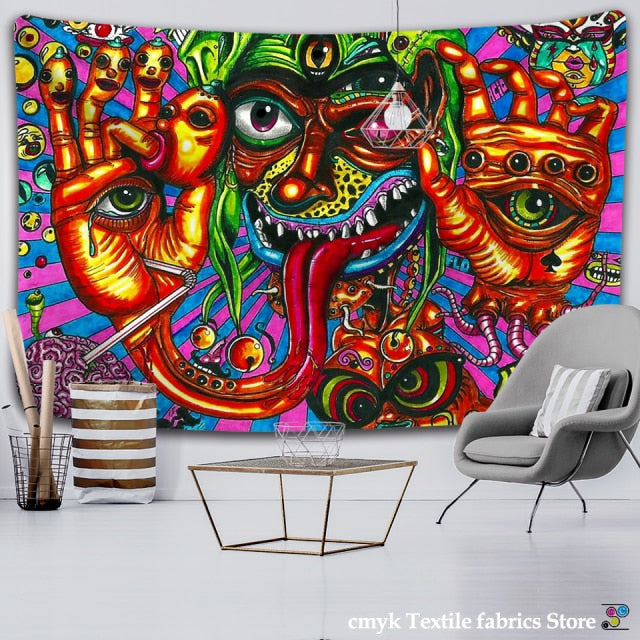 Mandela Wall hanging Tapestry psychedelic pattern yoga throw beach throw carpet Hippie Home Decor mandala Wall Tapestry Blanket-Dollar Bargains Online Shopping Australia