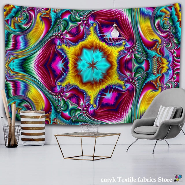 Mandela Wall hanging Tapestry psychedelic pattern yoga throw beach throw carpet Hippie Home Decor mandala Wall Tapestry Blanket-Dollar Bargains Online Shopping Australia