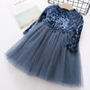 Girls Dress New Spring Casual Long Sleeves lace Mesh Kids Dresses For Girl Autumn Clothing Princess Party Dress-Dollar Bargains Online Shopping Australia