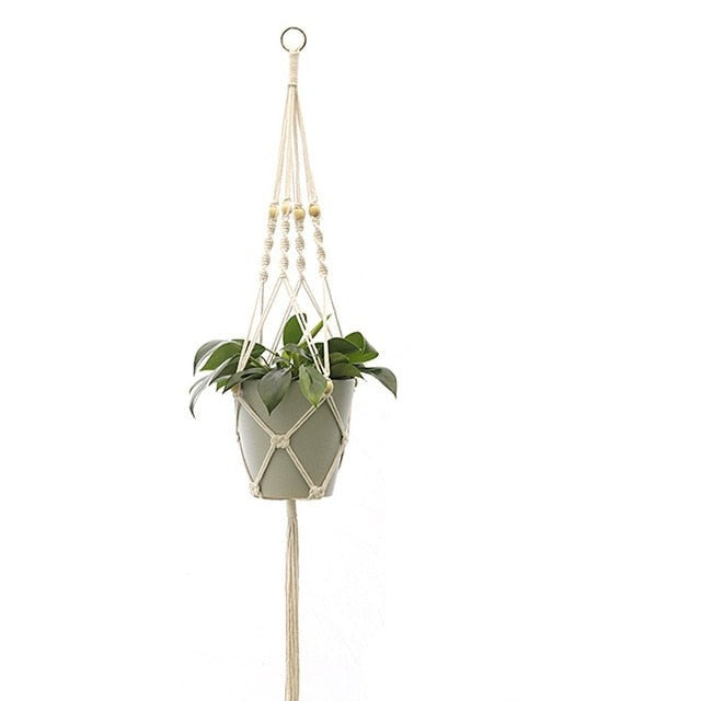 Hanging Planter Flowerpot Plant Holder Macrame Plant Hanger Wall Plant Holder hanging Basket Flower Basket balcony decorations-Dollar Bargains Online Shopping Australia