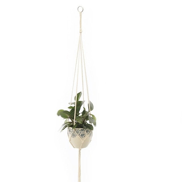 Hanging Planter Flowerpot Plant Holder Macrame Plant Hanger Wall Plant Holder hanging Basket Flower Basket balcony decorations-Dollar Bargains Online Shopping Australia