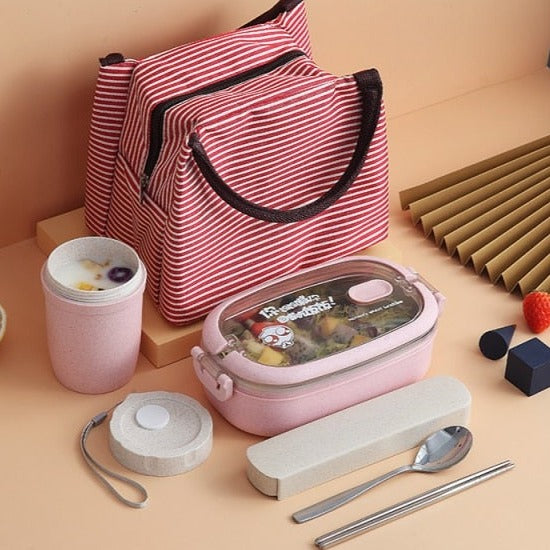 Stainless Steel Insulated Lunch Box Student School Multi-Layer Lunch Box Tableware Bento Food Container Storage Breakfast Boxes-Dollar Bargains Online Shopping Australia