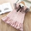 Girls Dress Sleeveless Baby Kids Clothes Summer Children Clothing Leaf Embroidery Girl Clothes Toddler Dresses-Dollar Bargains Online Shopping Australia