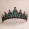 bride retro black crystal crown queen tiara brides wedding jewelry hair accessories-Dollar Bargains Online Shopping Australia