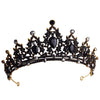 bride retro black crystal crown queen tiara brides wedding jewelry hair accessories-Dollar Bargains Online Shopping Australia