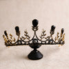 bride retro black crystal crown queen tiara brides wedding jewelry hair accessories-Dollar Bargains Online Shopping Australia