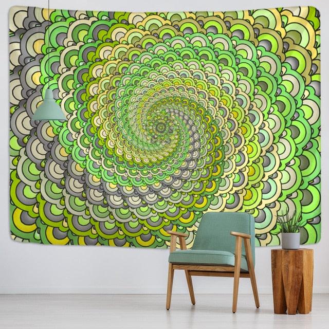 Psychedelic Indian Mandala Tapestry Wall Hanging Beach Mat Bohemian Hippie Carpet TAPIZ Witchcraft Home Decor-Dollar Bargains Online Shopping Australia