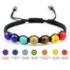 7 Chakra Healing Beaded Bracelet Reiki Prayer Balance Beads Bracelet Handmade Braided Bangles For Women Men Adjustable Jewelry-Dollar Bargains Online Shopping Australia