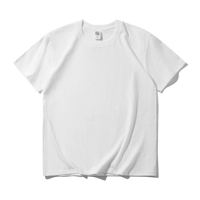 Combed Cotton Short Sleeve T-shirt Men Summer Casual Tshirt Women Basic Harajuku Soft T Shirt Tops Tee-Dollar Bargains Online Shopping Australia