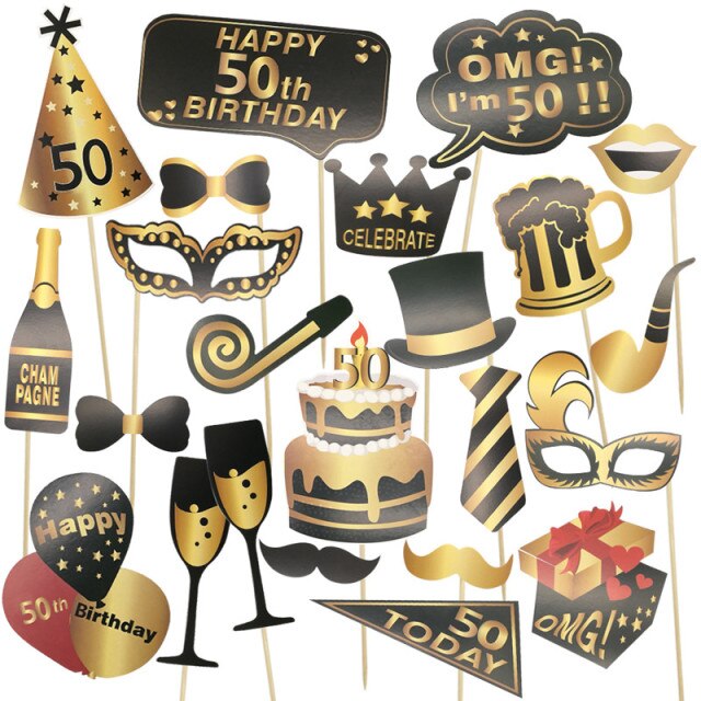 Birthday Photo Booth Props Adult Birthday Party Photobooth Props Birthday Decoration-Dollar Bargains Online Shopping Australia