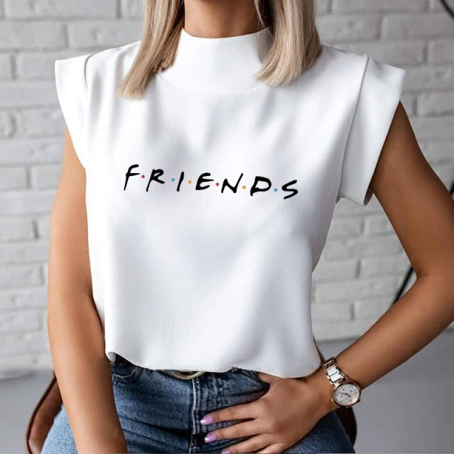 Women's Blouse Thin Abstract Art Rose Face Print O-Neck Short Sleeve White Female Casual Shirt Slim Summer Office Lady Tops-Dollar Bargains Online Shopping Australia