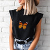 Women's Blouse Thin Abstract Art Rose Face Print O-Neck Short Sleeve White Female Casual Shirt Slim Summer Office Lady Tops-Dollar Bargains Online Shopping Australia