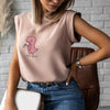 Women's Blouse Thin Abstract Art Rose Face Print O-Neck Short Sleeve White Female Casual Shirt Slim Summer Office Lady Tops-Dollar Bargains Online Shopping Australia