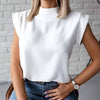 Women's Blouse Thin Abstract Art Rose Face Print O-Neck Short Sleeve White Female Casual Shirt Slim Summer Office Lady Tops-Dollar Bargains Online Shopping Australia