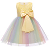 Baby Girls Sequins Flower Party Tutu Dress Clothes Children Girls Wedding Birthday Dress Clothing Infant Kids Christmas Costume-Dollar Bargains Online Shopping Australia