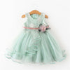 Lace Little Princess Dresses Summer Solid Sleeveless Tulle Tutu Dresses For Girls-Dollar Bargains Online Shopping Australia