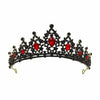 bride retro black crystal crown queen tiara brides wedding jewelry hair accessories-Dollar Bargains Online Shopping Australia