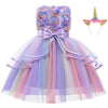 Kids Unicorn Dress for Girls Embroidery Flower Ball Gown Baby Girl Princess Dresses for Party Costumes Children Clothing-Dollar Bargains Online Shopping Australia