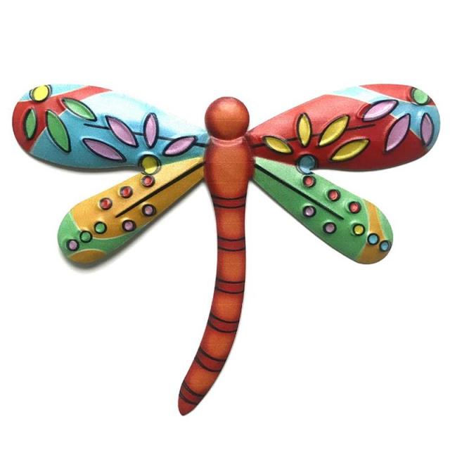 Metal Dragonfly Decor Wall Sculptures Ornaments Garden Art for Patio Porch Fence Backyard Outdoor Hanging Decoration-Dollar Bargains Online Shopping Australia