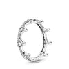 Authentic 925 Sterling Silver Princess Tiara Crown Sparkling Love Heart ,CZ Rings for Women Engagement Jewelry Anniversary-Dollar Bargains Online Shopping Australia