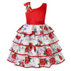 Summer Kids Flower Dresses for Girls Christmas Children Clothing Dress Princess Brithday Wedding Party Baby Girl Dress With Bow-Dollar Bargains Online Shopping Australia