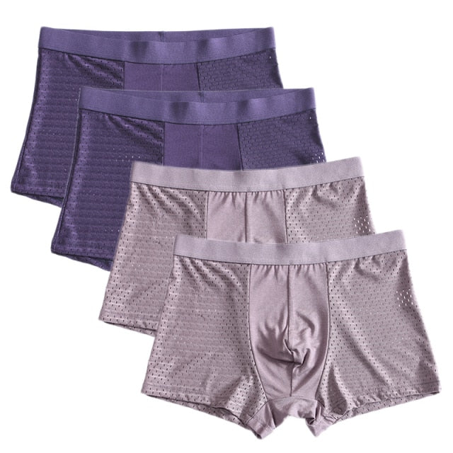 4pcs/lot Bamboo Fiber Boxer Pantie Underpant plus size shorts breathable underwear-Dollar Bargains Online Shopping Australia