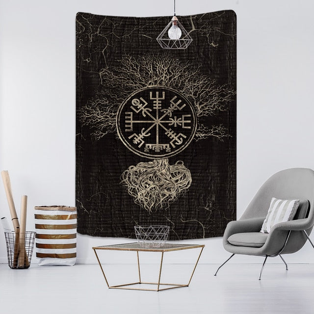 Tree of life Mushroom Forest Tapestry Wall Hanging Fairy Tale Castle Skeleton Bohemian Psychedelic Home Dormitory Dream Decor-Dollar Bargains Online Shopping Australia