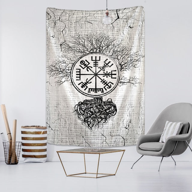 Tree of life Mushroom Forest Tapestry Wall Hanging Fairy Tale Castle Skeleton Bohemian Psychedelic Home Dormitory Dream Decor-Dollar Bargains Online Shopping Australia