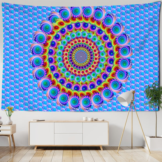 Colorful Indian Mandala Tapestry Wall Hanging Beach Carpet Camping Tent Travel Mattress Bohemian Hippie Decor-Dollar Bargains Online Shopping Australia