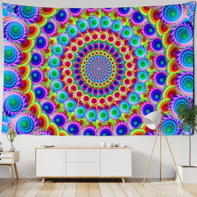 Colorful Indian Mandala Tapestry Wall Hanging Beach Carpet Camping Tent Travel Mattress Bohemian Hippie Decor-Dollar Bargains Online Shopping Australia