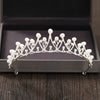 Silver Color Crystal Rhinestone Crown and Tiara Wedding Hair Accessories Bridal Tiaras Hair Crown Wedding Headpiece-Dollar Bargains Online Shopping Australia