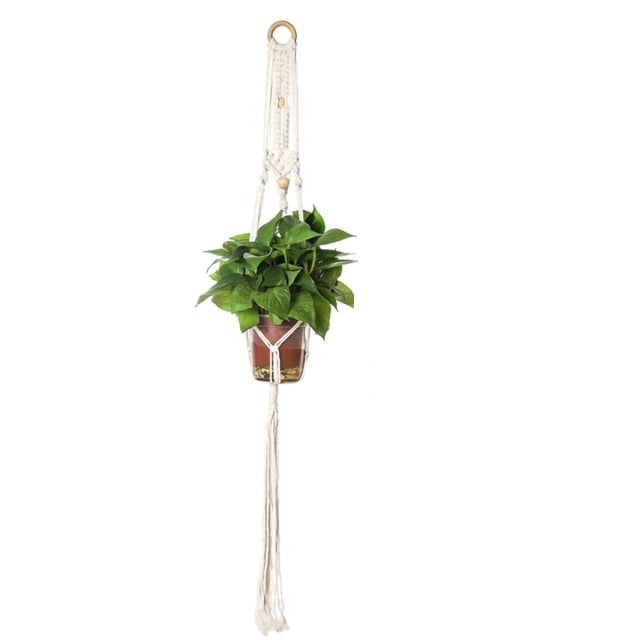 Hanging Planter Flowerpot Plant Holder Macrame Plant Hanger Wall Plant Holder hanging Basket Flower Basket balcony decorations-Dollar Bargains Online Shopping Australia