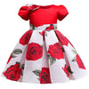 Summer Kids Flower Dresses for Girls Christmas Children Clothing Dress Princess Brithday Wedding Party Baby Girl Dress With Bow-Dollar Bargains Online Shopping Australia