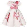 Summer Kids Flower Dresses for Girls Christmas Children Clothing Dress Princess Brithday Wedding Party Baby Girl Dress With Bow-Dollar Bargains Online Shopping Australia