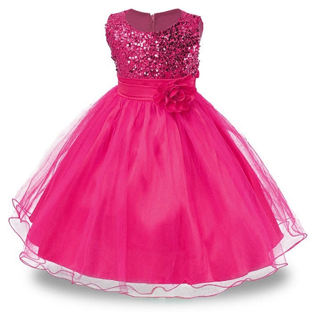 Flower Girls Wedding Dress Kids Prom Dresses For Girls Elegant Baby Clothes Christmas Princess Party Vestidos-Dollar Bargains Online Shopping Australia