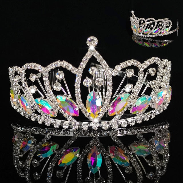 Fashion Wedding Crown For Bride Headpiece Baroque Tiaras And Crowns Princess Tiara Crystal Rhinestone Headband Hair Accessories-Dollar Bargains Online Shopping Australia