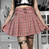 Gothic Lace Mini Pleated Skirt Women Punk Aesthetic High Waist A-Line Short Skirt 90s Vintage Harajuku Streetwear-Dollar Bargains Online Shopping Australia