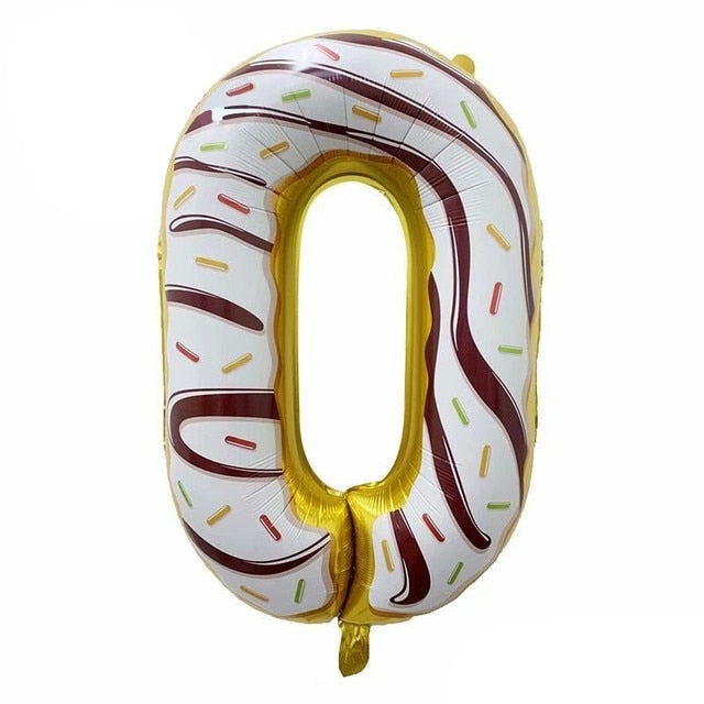 32Inch Donut Digital Foil Balloon Christmas Fruit Ice Cream Helium Balloon Birthday Party Decoration Kids Digital Balloon Showe-Dollar Bargains Online Shopping Australia