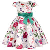 Summer Kids Flower Dresses for Girls Christmas Children Clothing Dress Princess Brithday Wedding Party Baby Girl Dress With Bow-Dollar Bargains Online Shopping Australia