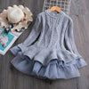 Autumn Girl Dress Children Clothes Kids Dresses For Girls Party Dress Long Sleeve Knitted Sweater Toddler Girl Dress-Dollar Bargains Online Shopping Australia