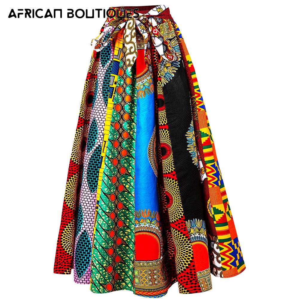 Maxi Woman skirt wax Print High Waist Long Skirt African Traditional Clothing-Dollar Bargains Online Shopping Australia